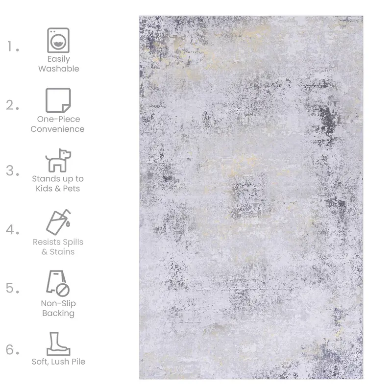 Maval Elegant Washable Runner – Durable & Easy-Clean Style
