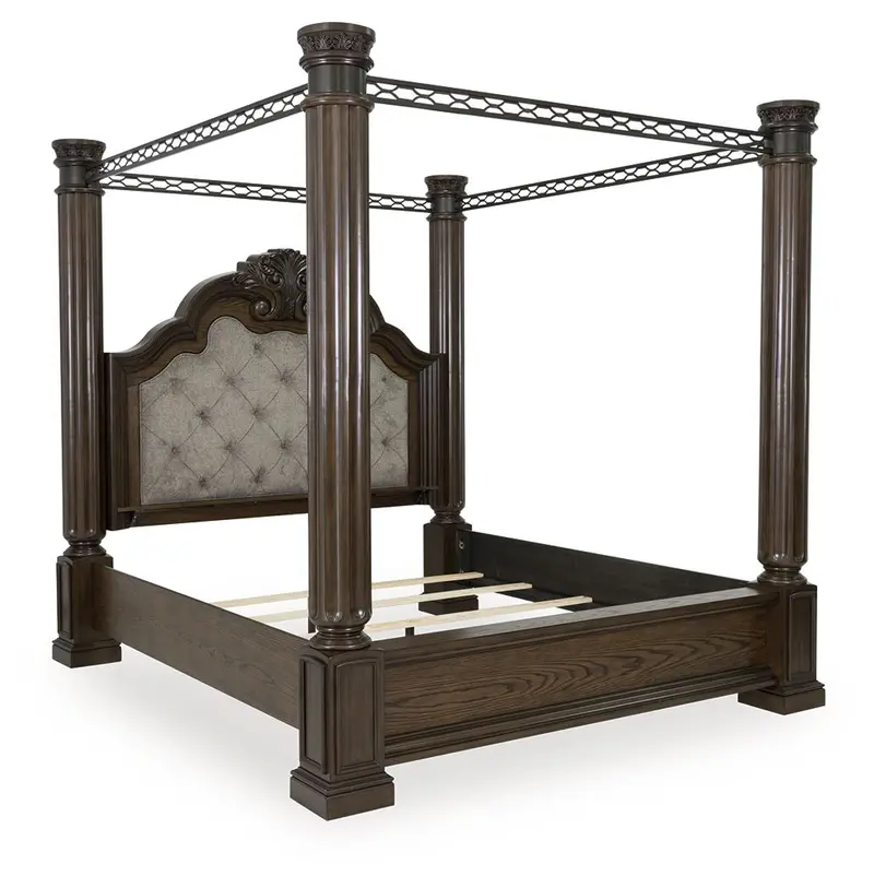 Maylee Elegant Canopy Bed with Soft Draping Support
