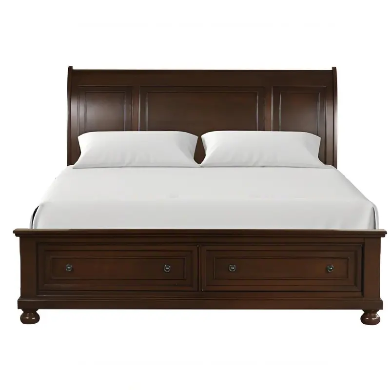 Meade Sleigh Bed with Curved Silhouette