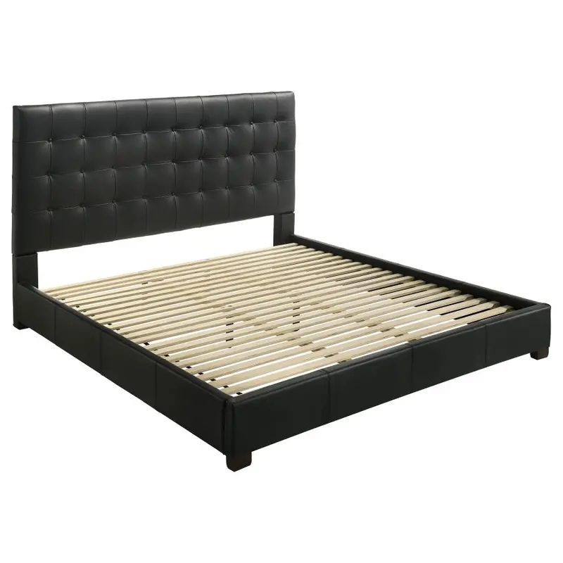 Medley Genuine Leather Platform Bed Frame