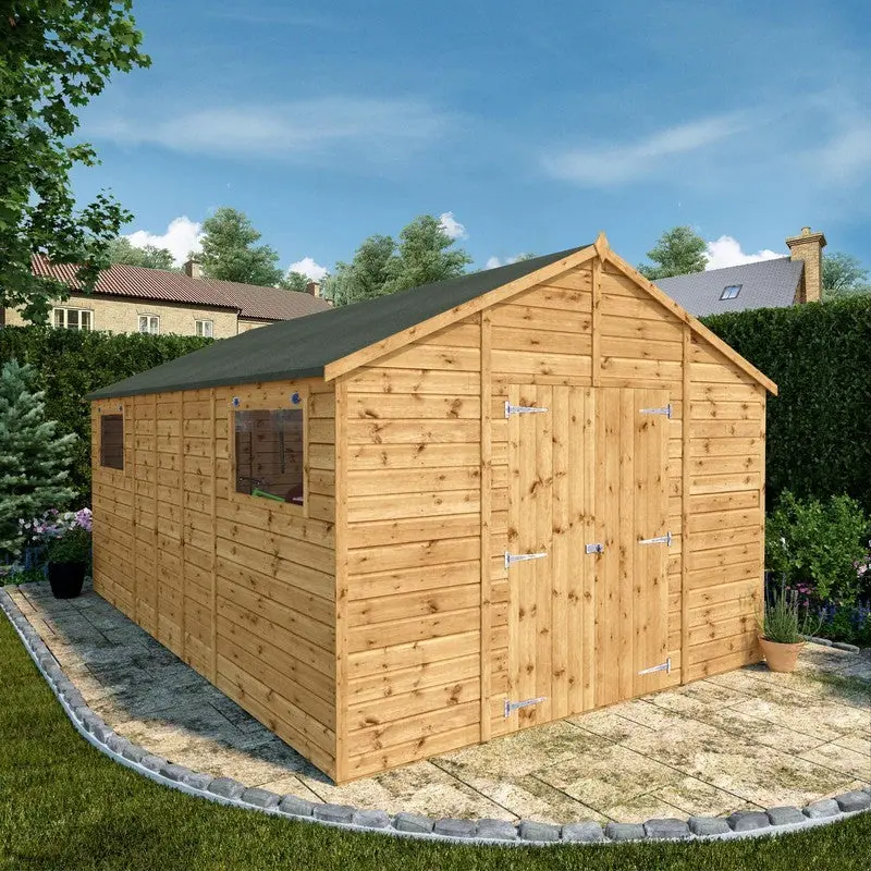 Mercia Premier Apex Workshop – 10′ x 15’7″, Pressure-Treated Shiplap