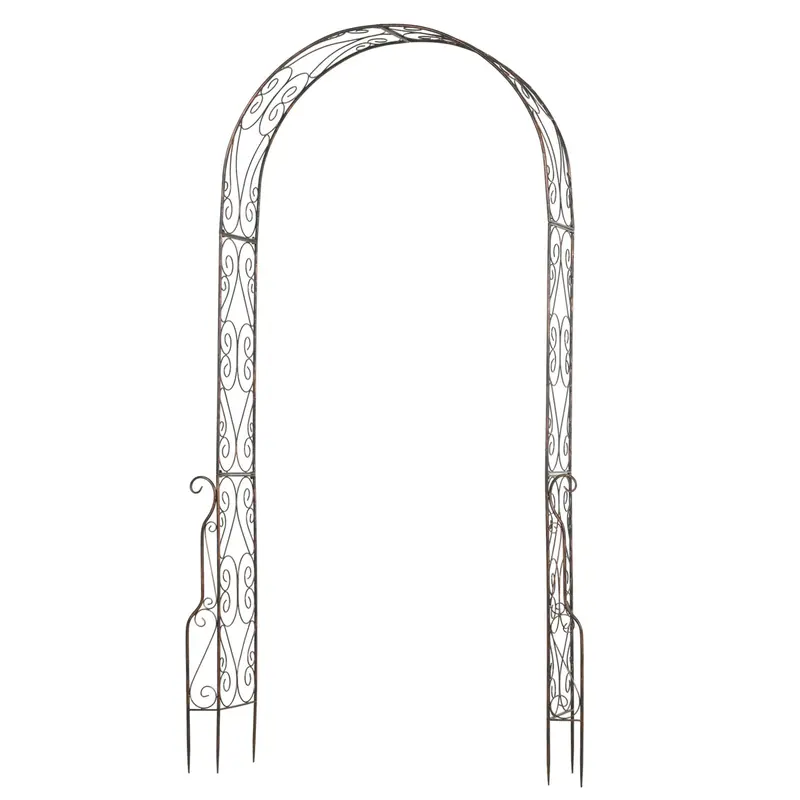 Metal Rose Archway Trellis – Decorative Garden Arbor for Climbers or Wedding Events