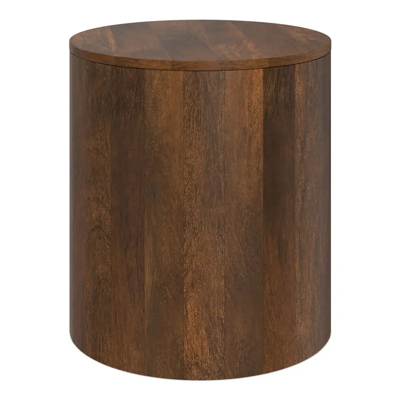 Millbury Round Side Table with Wood Finish