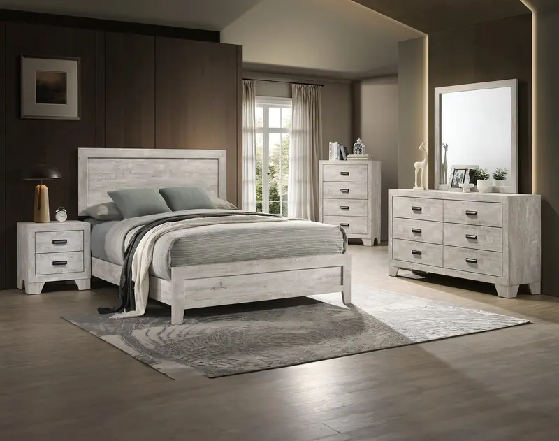 Millie White 6-Drawer Chest