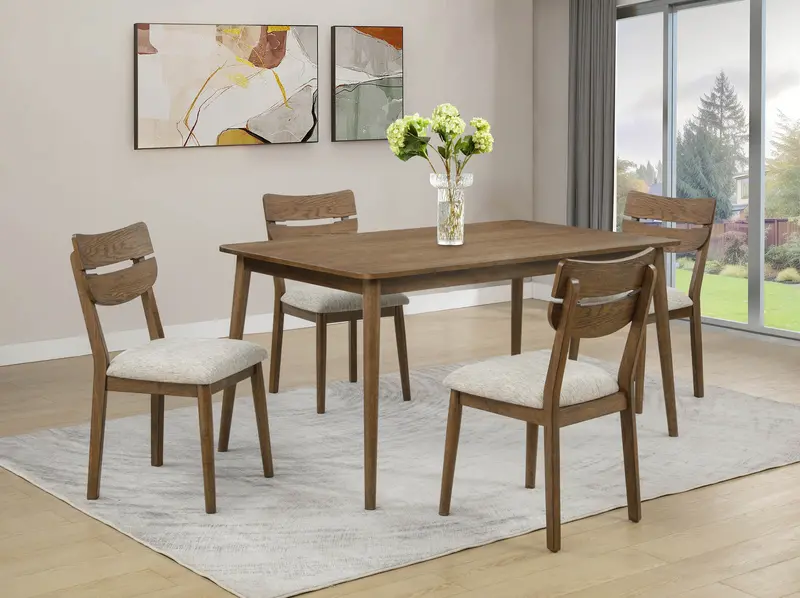 Mills Walnut-Finish Dining Side Chair