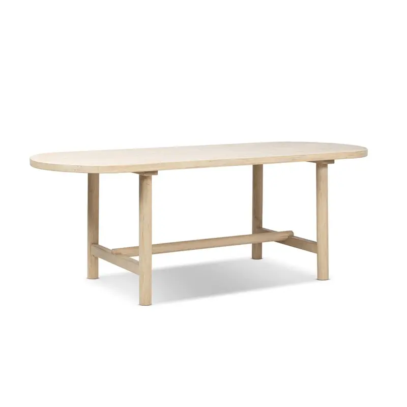 Milo Natural Wood Oval Dining Table – Seats Eight Comfortably