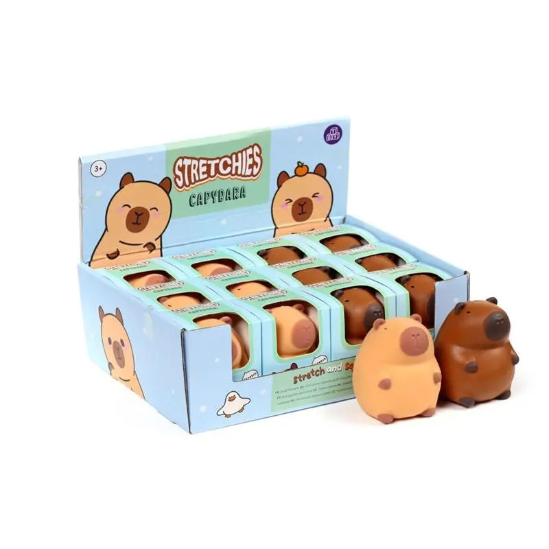Mini Capybara Stretch Toy – 9 cm Soft Squeeze Figure