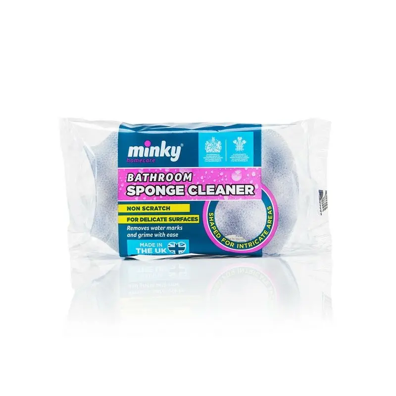Minky Compact Bathroom Sponge – Gentle Scrubbing Surface