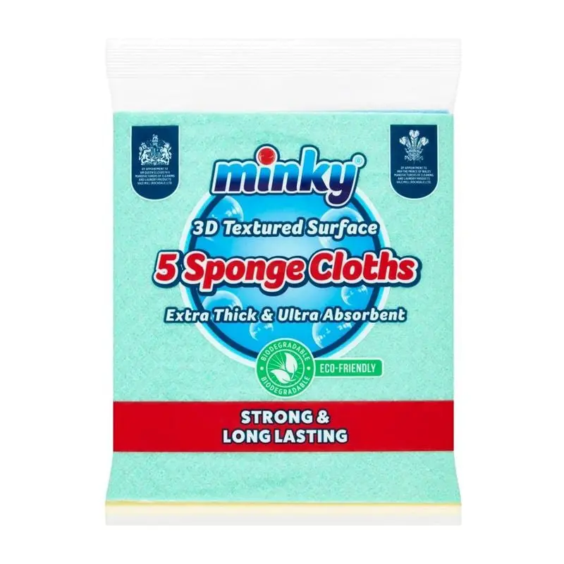 Minky Multipurpose Cleaning Cloths – 5-Pack