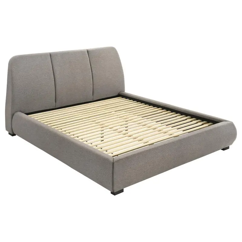Mokena Upholstered Platform Bed Frame – Minimalist Low-Profile Design