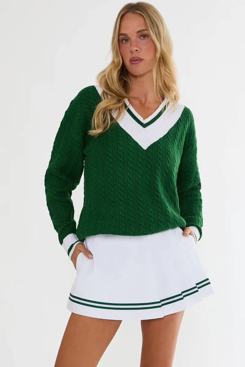 Montana Putting Green Knit Sweater