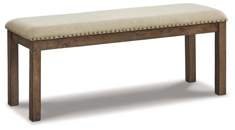 Moriville Beige Upholstered Bench
