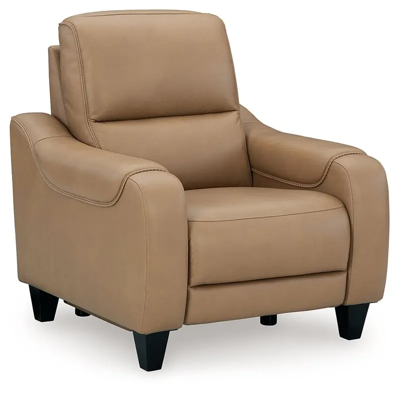 Mosswell Toffee Power Recliner with Adjustable Headrest