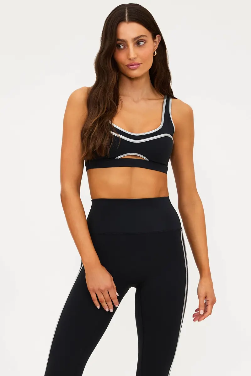 Moxie Midnight Silver Shine Top
