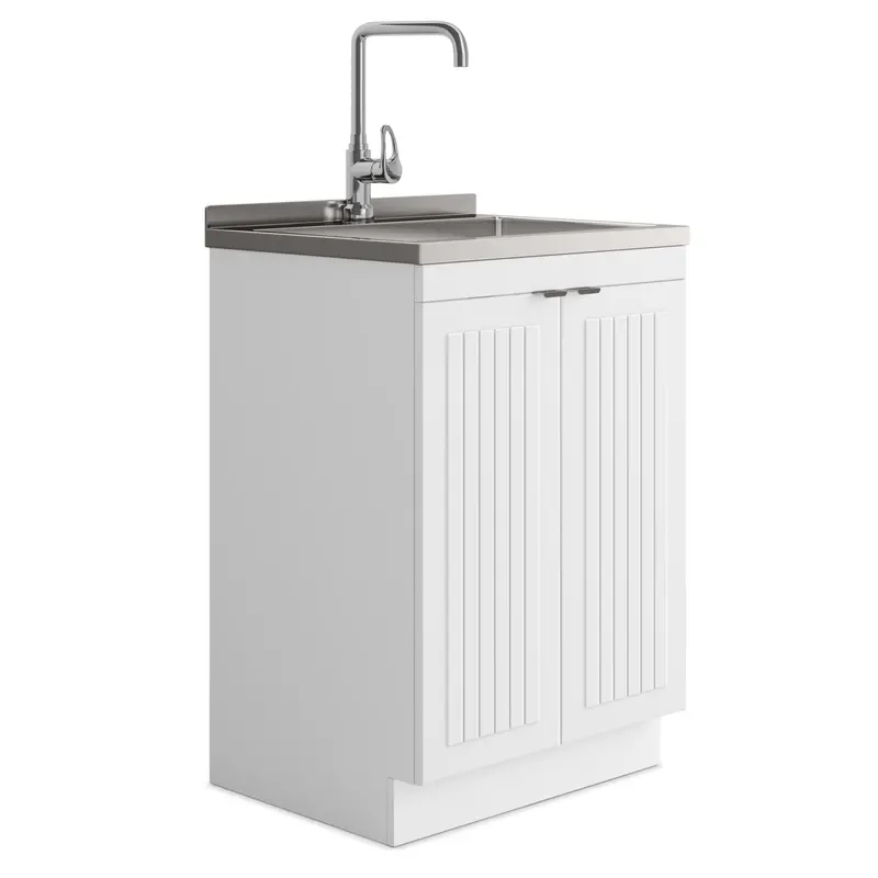 Murphy Compact Laundry Station with Pull-Out Faucet & Stainless Steel Sink