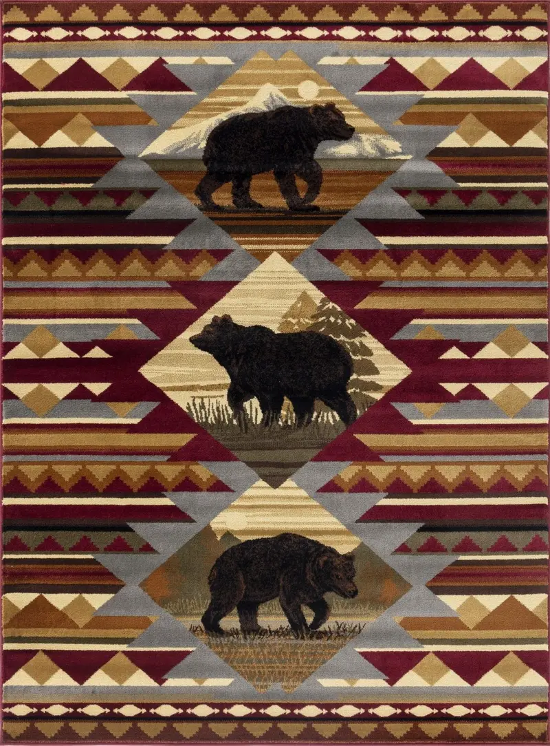 Nature’s Nest GC_CBL3001 Textured Lodge Area Rug