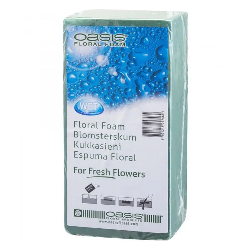 Oasis Green Floral Foam Brick for Arrangement Design