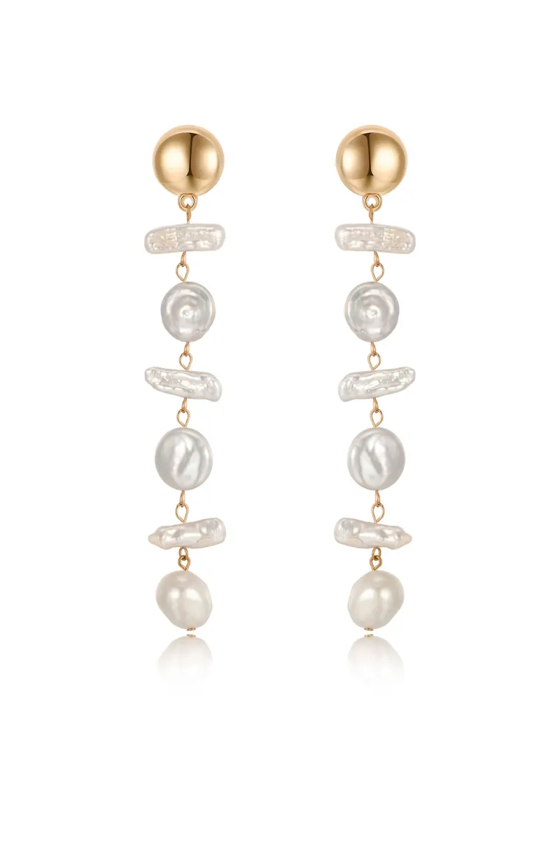 Ocean Secrets Freshwater Pearl Earrings – Organic Luster Studs