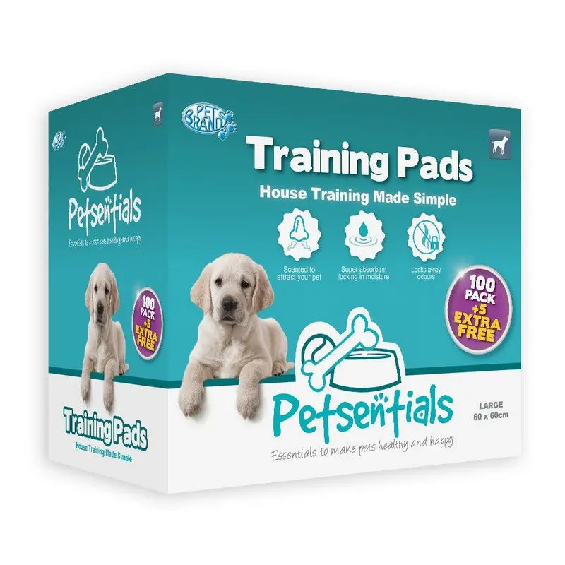 Odour-Control Dog Training Pads – 105-Count Pack by Petsentials