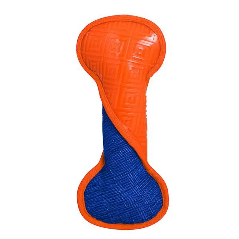 Orange Rubber Dog Chew Toy – 26 cm Long, Tough and Flexible by Pawtex