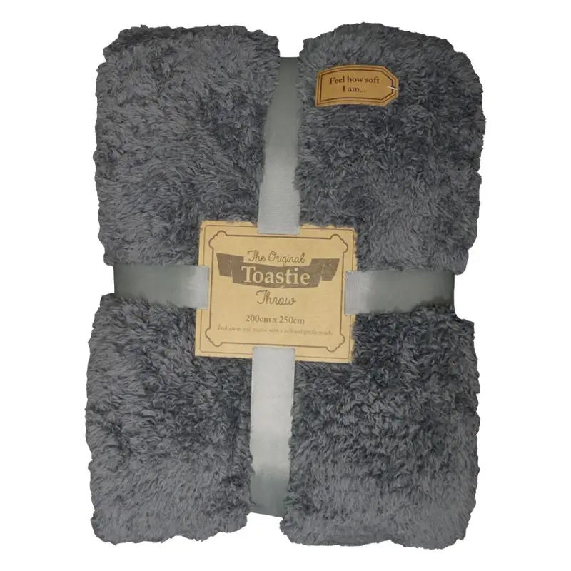 Original Toastie Luxury Throw – Dark Grey, 200 x 250cm