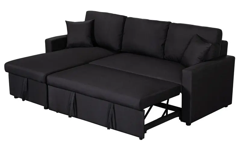 Paisley Reversible Sleeper Sectional with Storage Chaise
