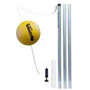 Park & Sun Yellow 3-Pole Tetherball Set – Complete Outdoor Play Kit