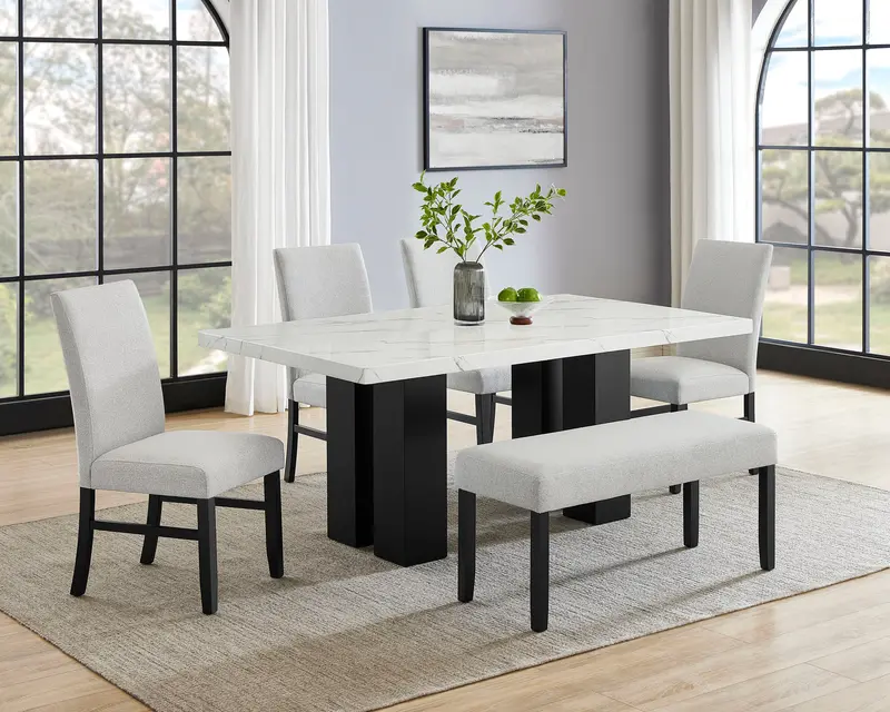 Parkside Upholstered Dining Chair in Dove Gray Fabric