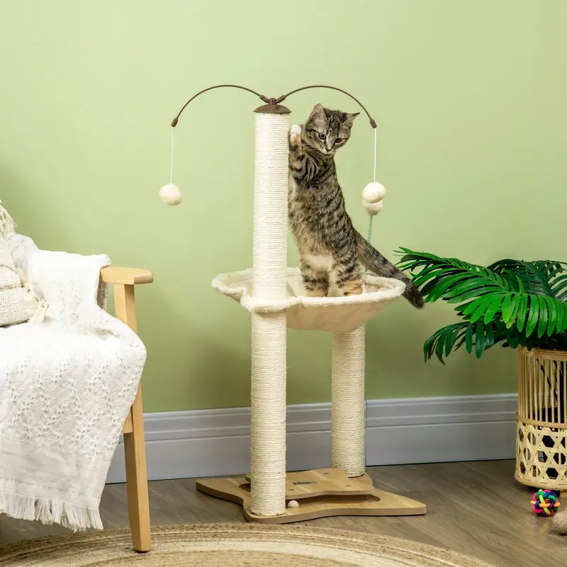 PawHut Multi-Level Cat Tree for Indoor Play and Rest