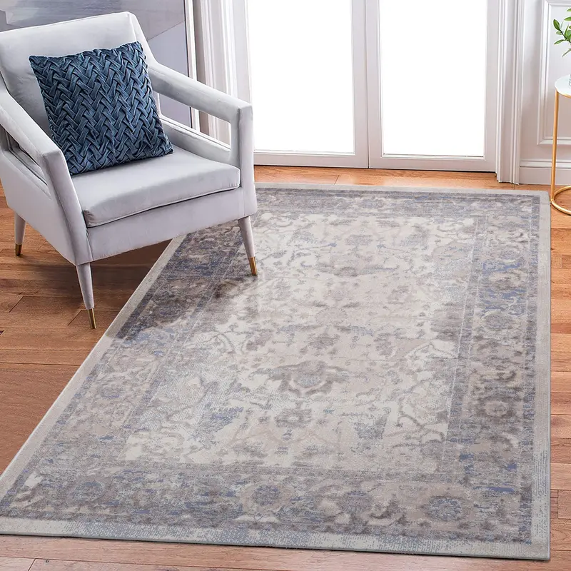 Payas Brown and Beige 6 ft x 9 ft Neutral-Tone Traditional Rug