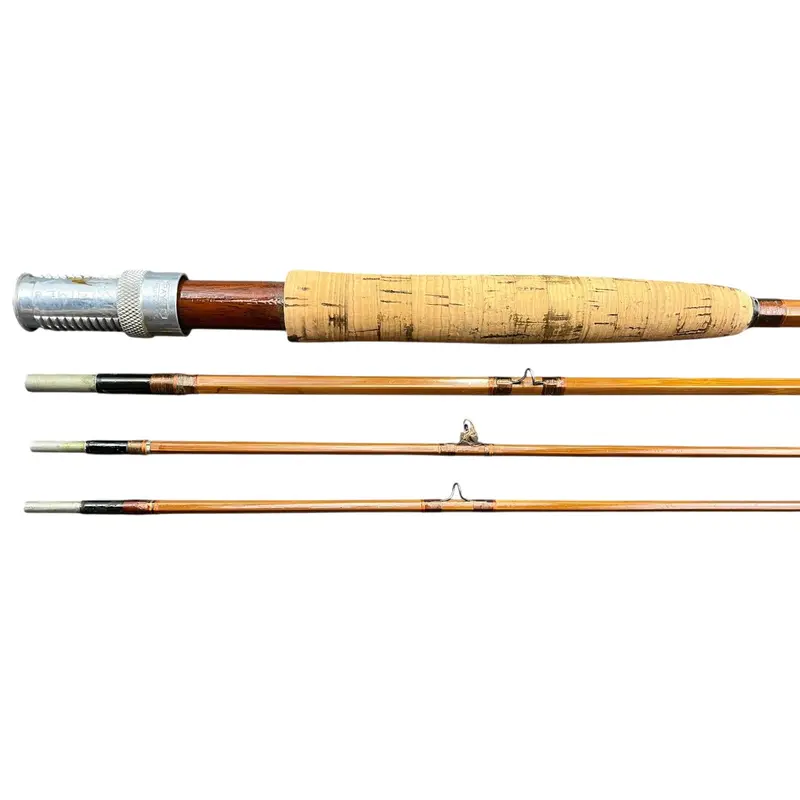 Payne 9′ Three-Section Bamboo Rod – Restoration-Ready Specimen