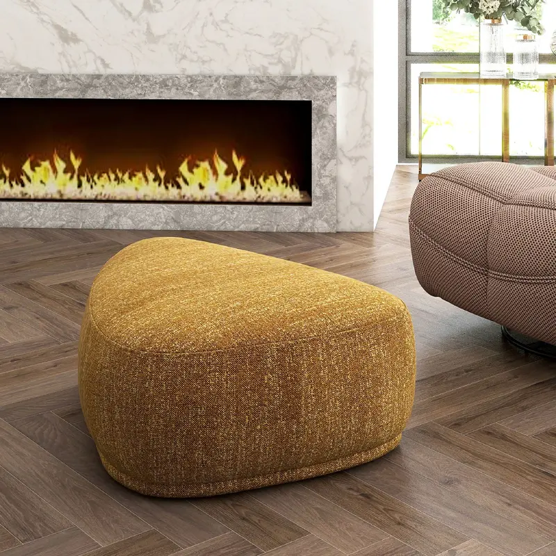 Pebble Rounded Triangle Cocktail Ottoman