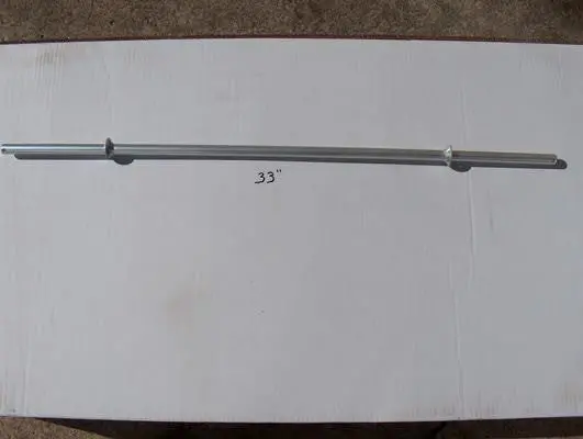 Poly Wheel Axle Assembly for Fish N Mate Senior Beach Cart