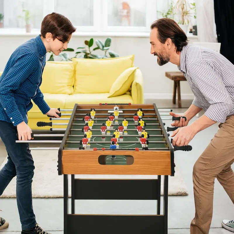 Portable Folding Mini Foosball Table – Compact Soccer Game for Kids and Family Entertainment