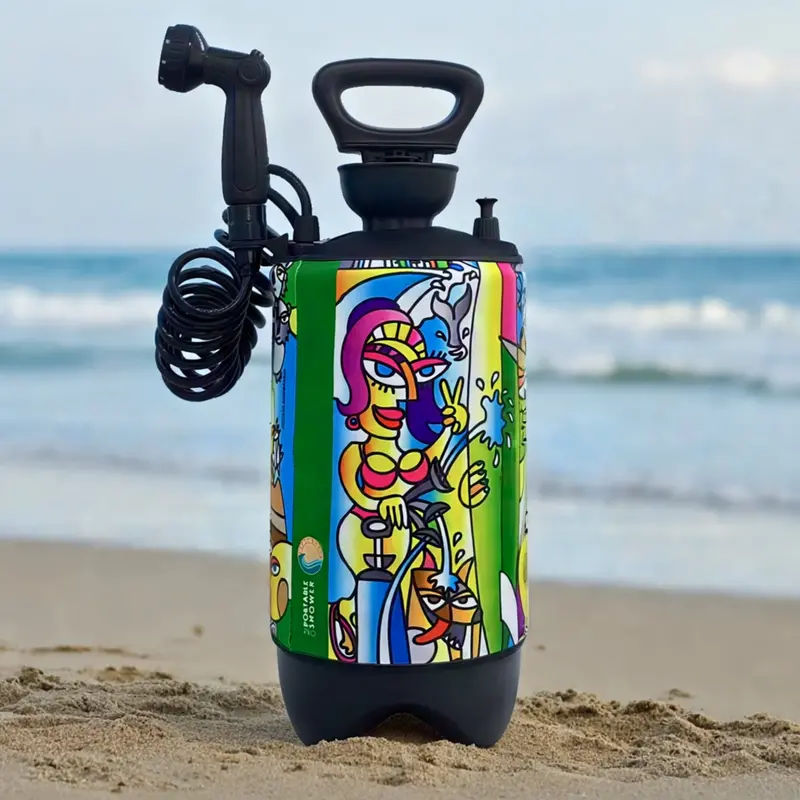 Portable Shower PRO – Livin’ the Dream 10L Vacation Shower Kit