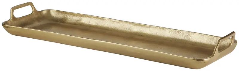 Posy Gold-Finished Serving Tray