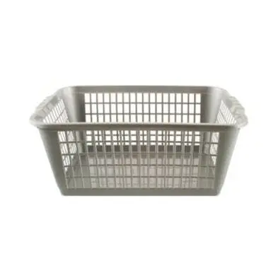 Premier Grey Plastic Basket – 6.6-Litre Heavy-Duty Storage Bin