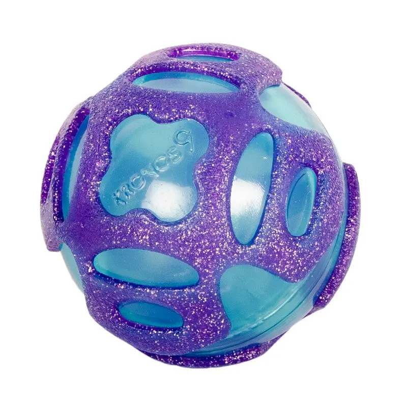 Purple Rubber Eclipse Dog Chew Toy – 6 cm Durable Teether by KRONOS