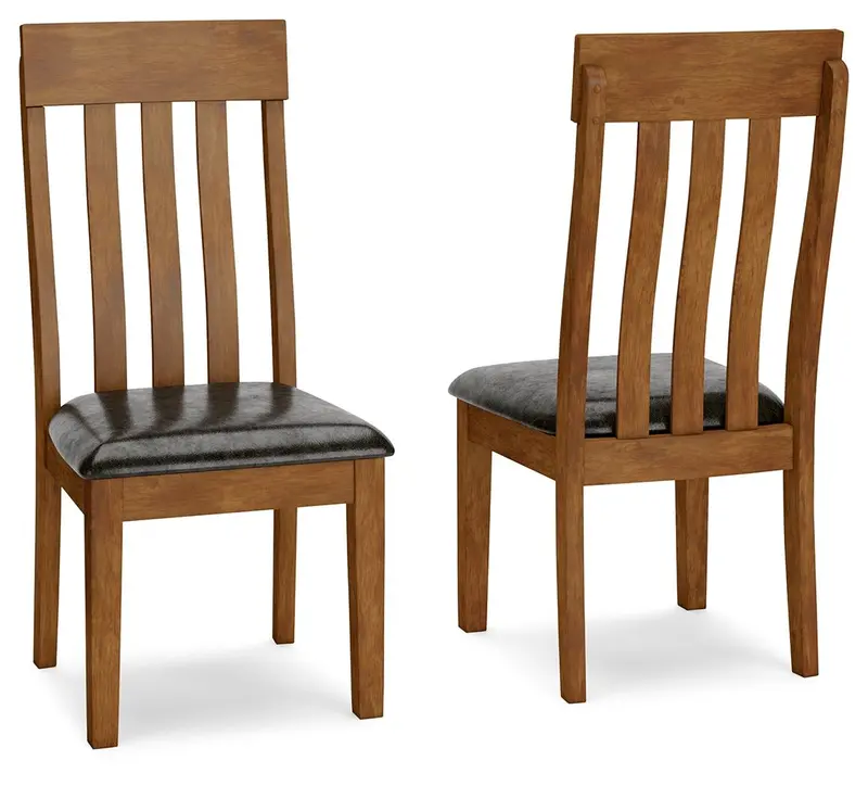 Ralene Medium Brown Upholstered Dining Side Chairs (Set of 2)