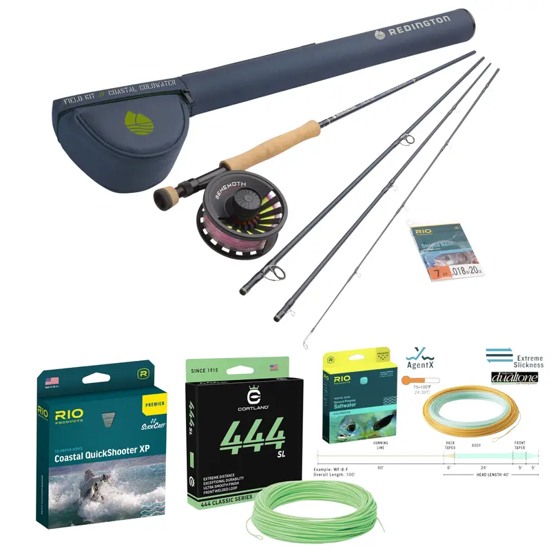 Redington/RIO/Cortland Nationwide Fly Fishing Kit – Includes Cold Saltwater, Tropical Saltwater, and Salmon/Steelhead Lines