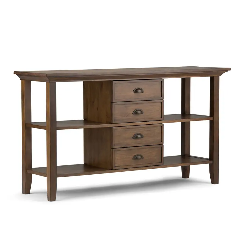 Redmond Console Sofa Table – Slim Profile with Integrated Shelf