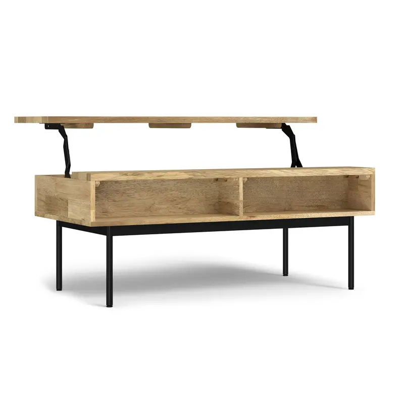 Reeves Natural Lift-Top Coffee Table with Storage
