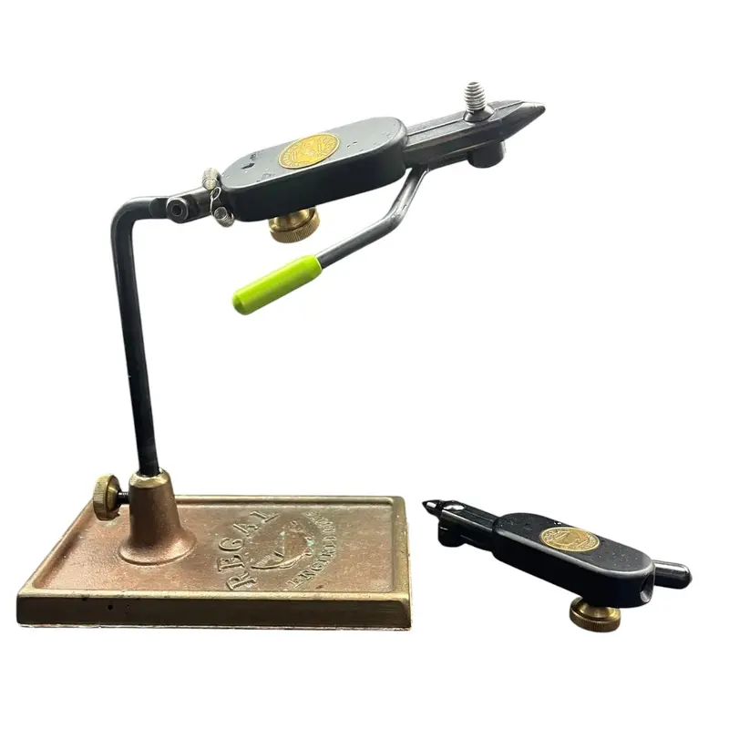 Regal Medallion Pedestal Vise with Dual Jaws – Standard + Midge Jaw Combo on Stable Base