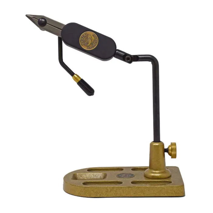 Regal Medallion Stainless Steel Pedestal Fly Tying Vise – Stable Bench-Mounted Tying Station
