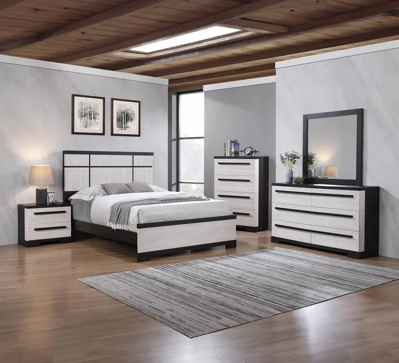 Remington Chalk & Ebony 6-Drawer Chest