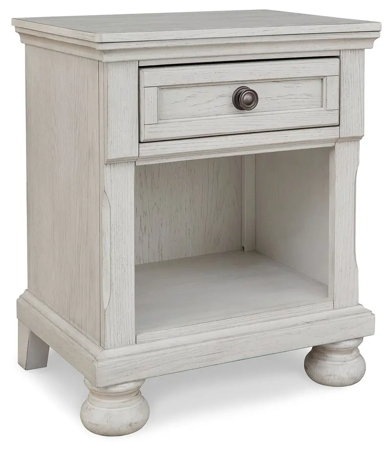 Robbinsdale Antique White One-Drawer Nightstand