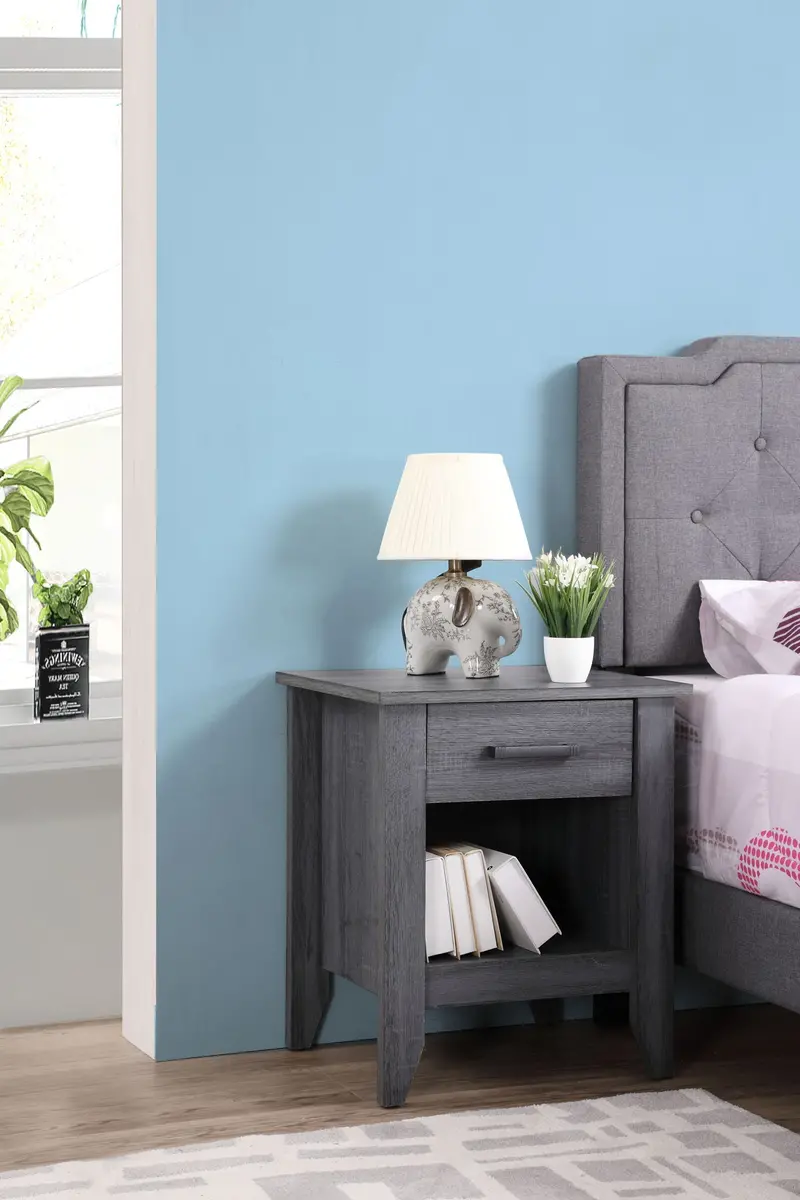 Roller-Glide Nightstand with Smooth-Action Drawers