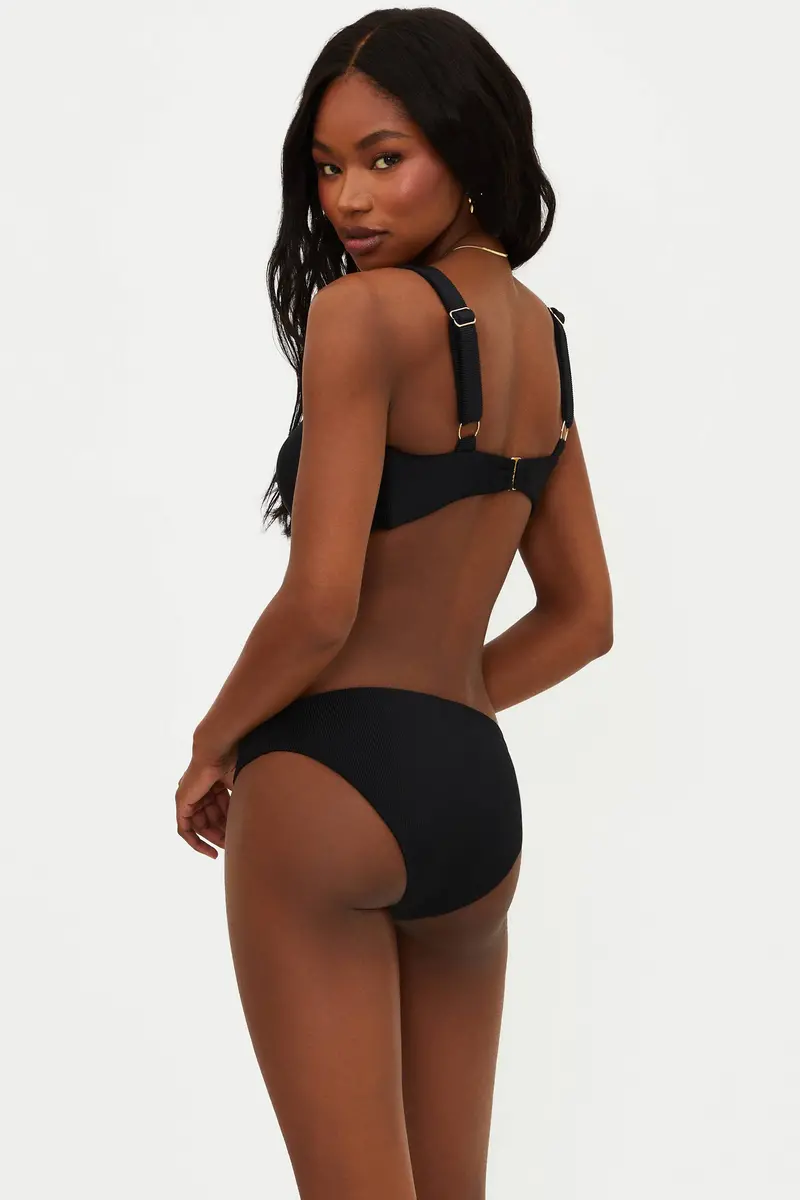 Saffron Black Bikini Bottom