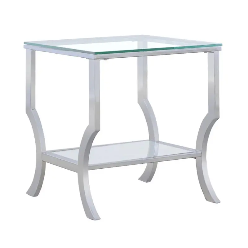 Saide Rectangular Glass-Covered Accent Table