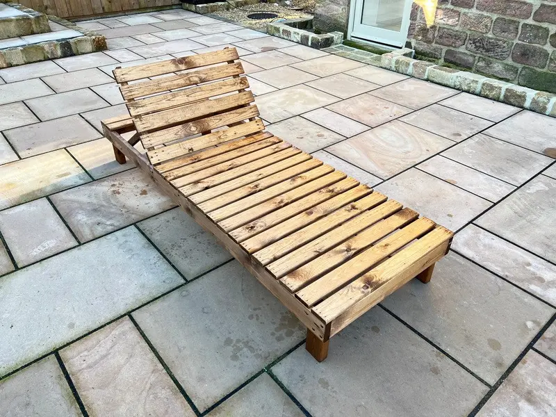 Scandinavian Redwood Garden Day Bed – Sun Lounger by Charles Taylor